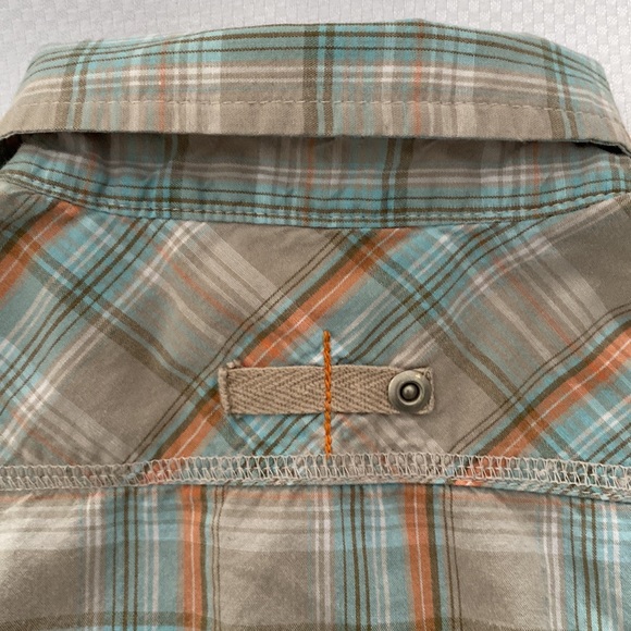 Little Archeologist Applique and Embroidery Button-Front Plaid Shirt - Picture 5 of 7